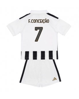 Juventus Francisco Conceicao #7 Maglia Gara Casa Repliche 2026-27 Bambino Maniche Corte Juventus Francisco Conceicao #7 Maglia Gara Casa Repliche 2026-27 Bambino Maniche Corte